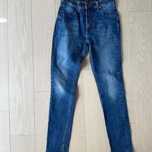 PLEASE Women's Medium Wash Skinny Jeans Made in Italy - Size Medium